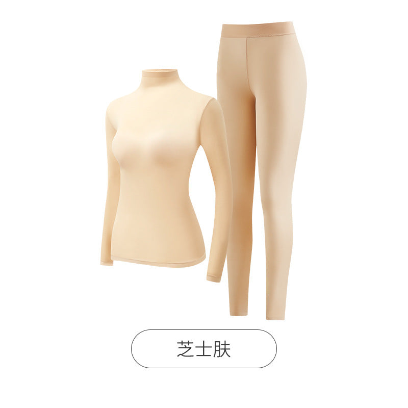 Ensemble Thermique Femme | Col Haut, Ultra-Léger & Chauffant | Hiver