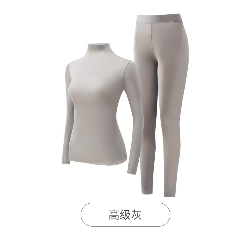 Ensemble Thermique Femme | Col Haut, Ultra-Léger & Chauffant | Hiver