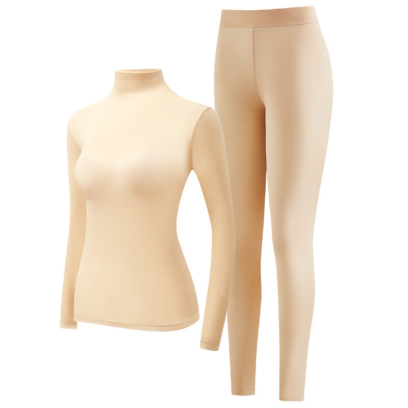 Ensemble Thermique Femme | Col Haut, Ultra-Léger & Chauffant | Hiver