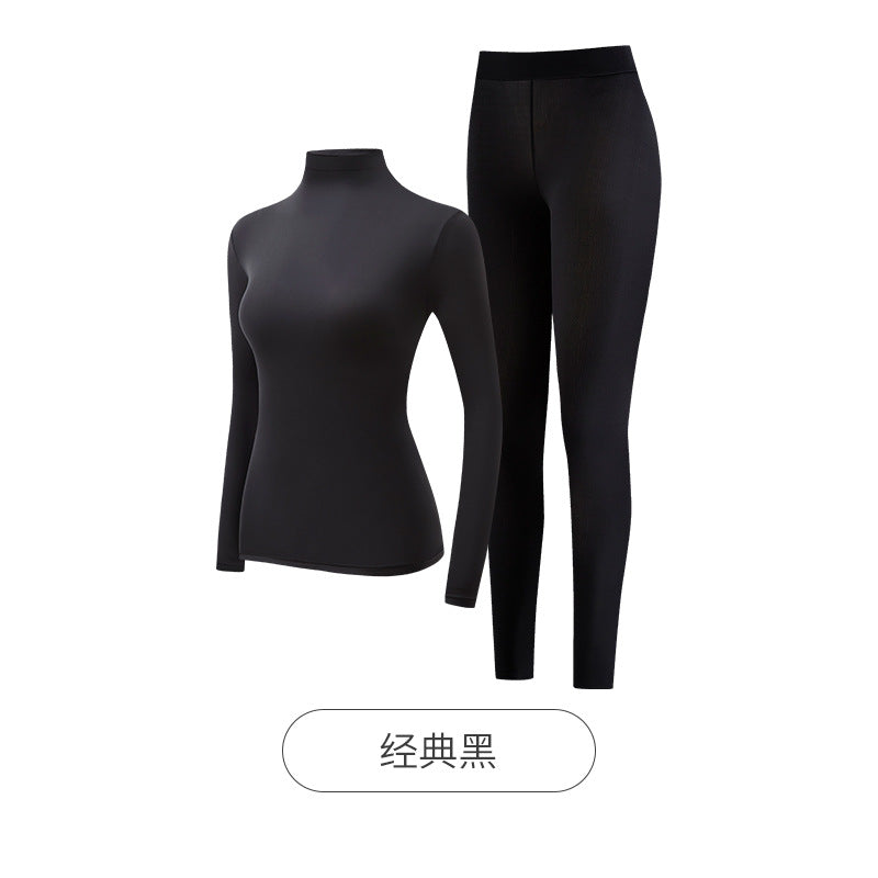 Ensemble Thermique Femme | Col Haut, Ultra-Léger & Chauffant | Hiver