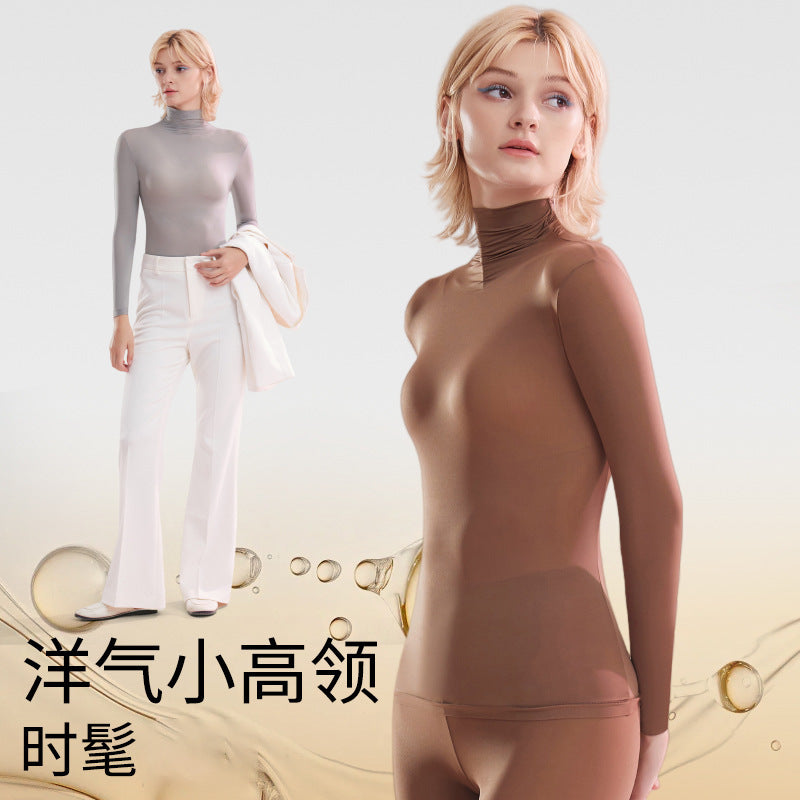 Ensemble Thermique Femme | Col Haut, Ultra-Léger & Chauffant | Hiver