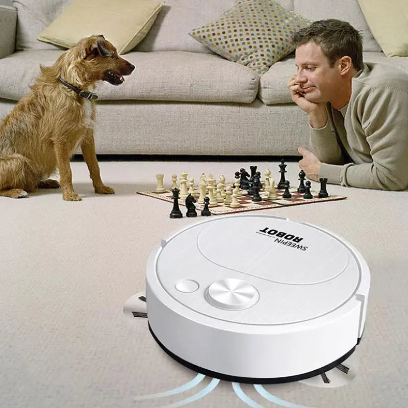 Robot aspirateur 3-en-1 | Aspire, Balaye & Nettoie automatiquement