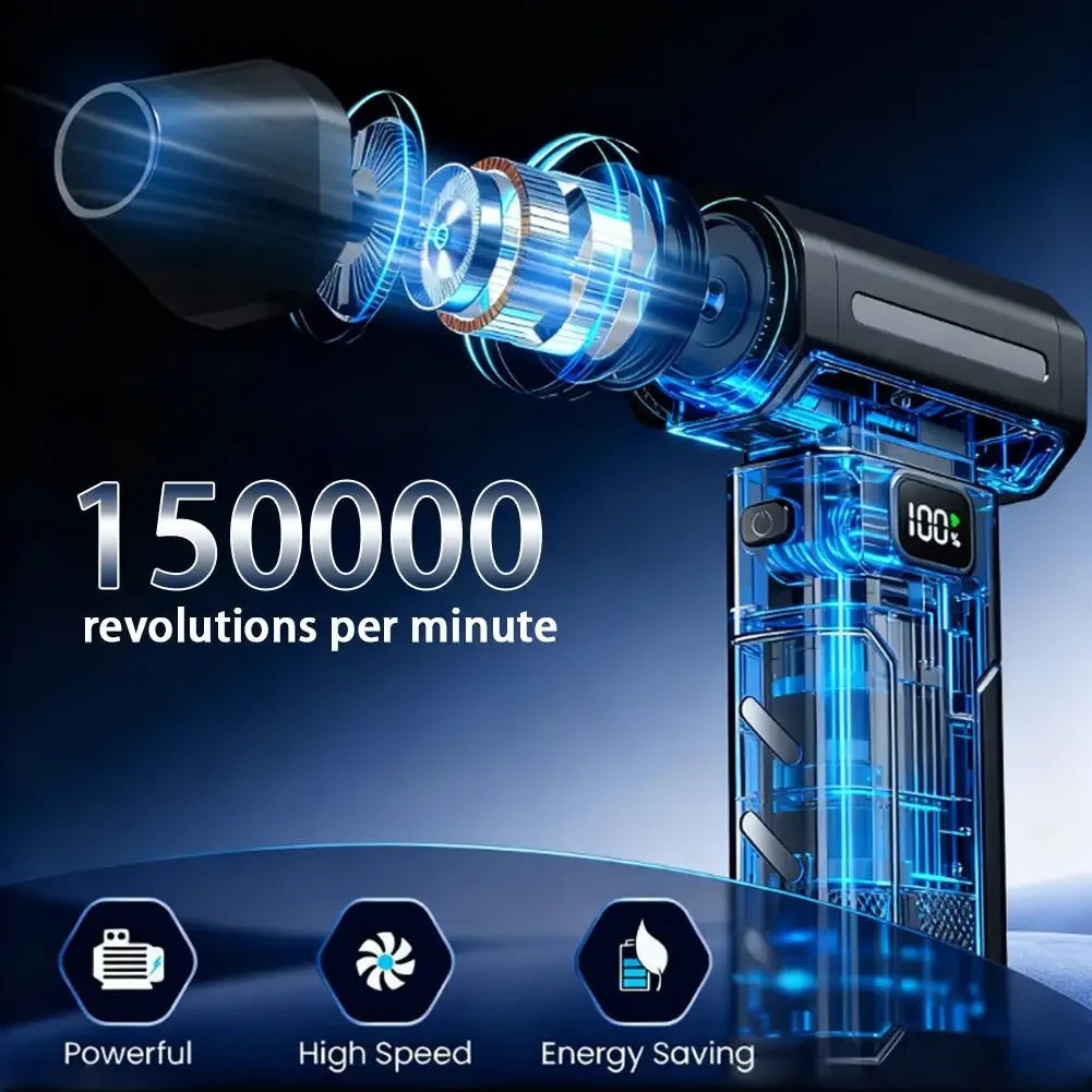 Souffleur d'air électrique sans fil X8 | Nettoyage puissant 150 000 RPM