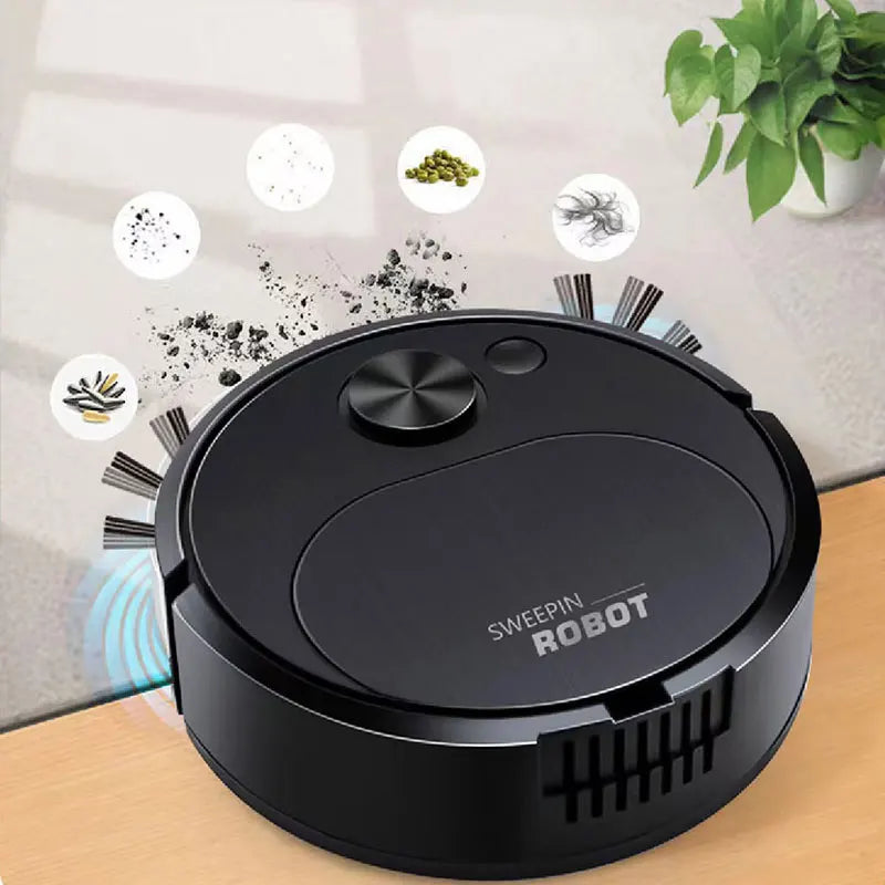 Robot aspirateur 3-en-1 | Aspire, Balaye & Nettoie automatiquement